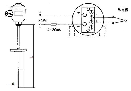 SBWR-2280 440KD隔爆一体化热电偶温度变送器详解